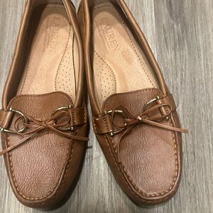 Ralph Lauren Tan Leather Loafers